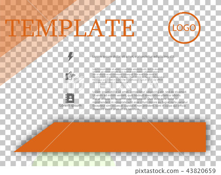 poster flyer pamphlet brochure cover design layout space for photo background, vector illustration 43820659