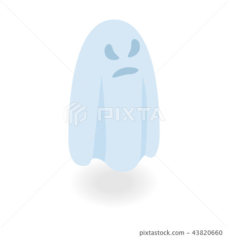 Halloween ghost isometric 3d icon Halloween ghost isometric 3d icon 43820660