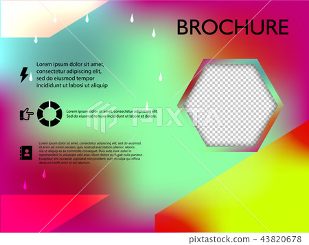 poster flyer brochure cover design layout space for background, vector illustration template in A4 43820678