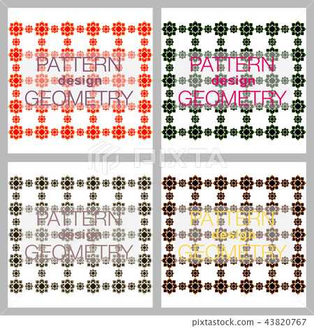 seamless pattern in colors with geometric elements. Pattern in hipster style. Pattern is suitable 43820767