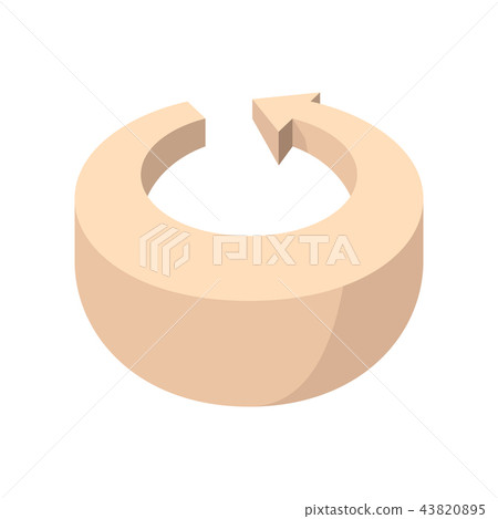 Curling pink arrow cartoon icon Curling pink arrow cartoon icon 43820895