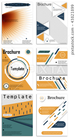 Abstract vector business template set. Brochure layout, cover modern design annual report, poster 43821899