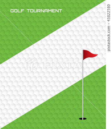 Golf invitation flyer poster template graphic 43822580
