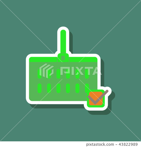 fashion patch , sale sticker supermarket basket 43822989