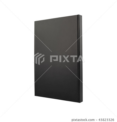 Black notebook or blank diary isolated on white Black notebook or blank diary isolated on white 43823326