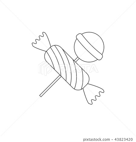 插图素材: lollipop candy illustration