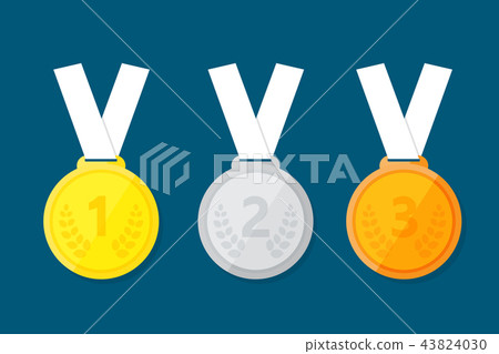 Sports medal for the top three winners. 43824030