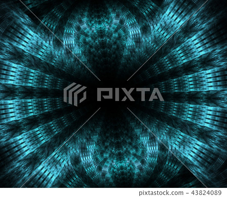 Glowing stargate in space, computer abstract Glowing stargate in space, computer abstract 43824089