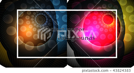 Vector set of seamless patterns. Repeating geometric tiles. Collection of trendy textures with 43824383