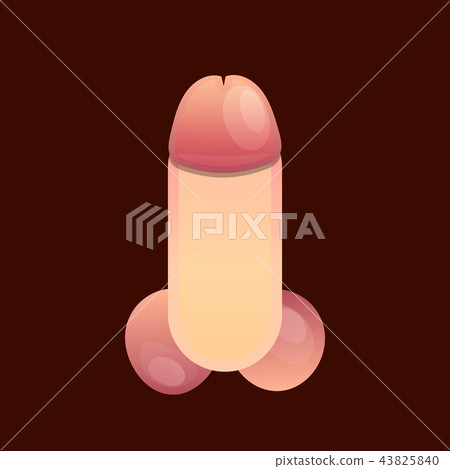 penis symbol cartoon illustration  43825840
