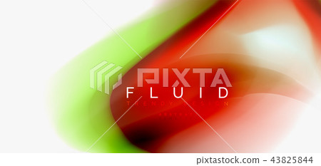 Fluid flowing wave abstract background 43825844