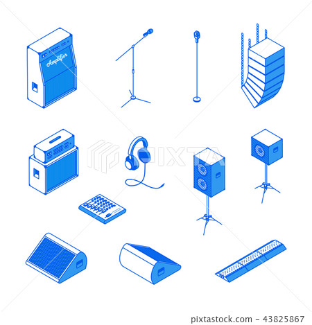 Isometric music equipment 2 Isometric music equipment 2 43825867