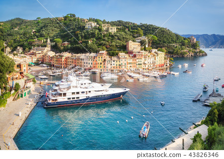 Luxury harbour of Portofino, Liguria, Italy 43826346