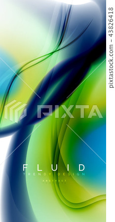 Mixing liquid color flow abstract background.... - Stock Illustration ...