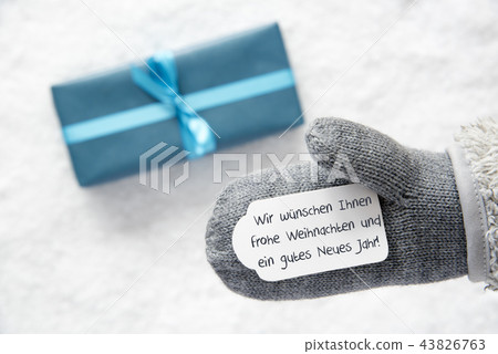 Gift, Glove, Gutes Neues Jahr Means Happy New Year 43826763