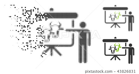 Dissolving Dotted Halftone Cattle Public Report Icon Dissolving Dotted Halftone Cattle Public Report Icon 43826831