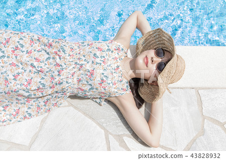 Resort young lady 43828932