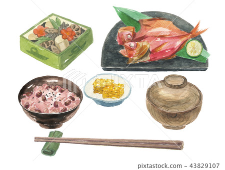 金餐碗和紅米飯 43829107