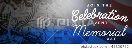 Composite image of celebration of memorial day Composite image of celebration of memorial day 43830722