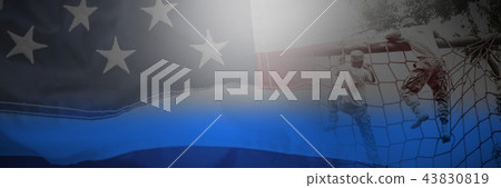 Composite image of full frame of wrinkled american flag Composite image of full frame of wrinkled american flag 43830819