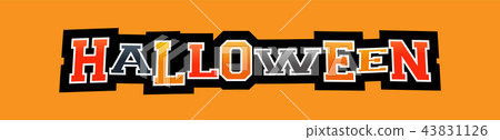 Halloween Vector Letters Illustration 43831126