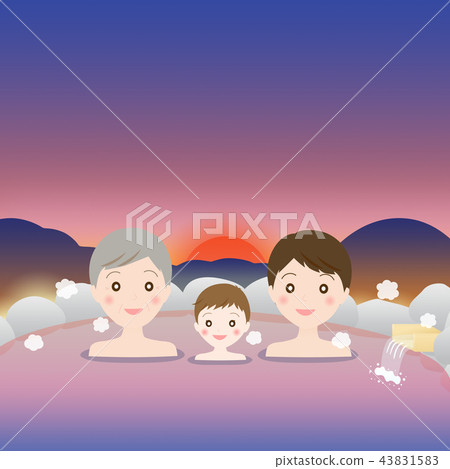 夜間溫泉露天浴池岩浴男士熱水 夜間溫泉露天浴池岩浴男士熱水 43831583