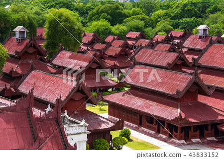 The complex building of Mandalay Palace, Myanmar. 43833152