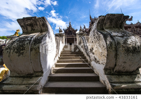 Shwenandaw Kyaung Monastery or at Mandalay Shwenandaw Kyaung Monastery or at Mandalay 43833161