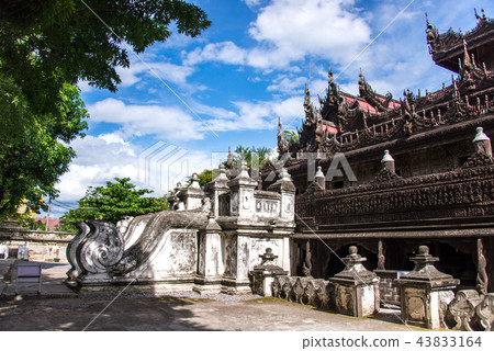Shwenandaw Kyaung Monastery or at Mandalay Shwenandaw Kyaung Monastery or at Mandalay 43833164