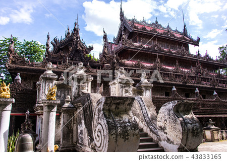 Shwenandaw Kyaung Monastery or at Mandalay Shwenandaw Kyaung Monastery or at Mandalay 43833165
