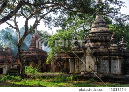 Sacred Buddha image in the temple Sacred Buddha image in the temple 43833354