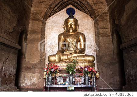 Sacred Buddha image in the temple Sacred Buddha image in the temple 43833365