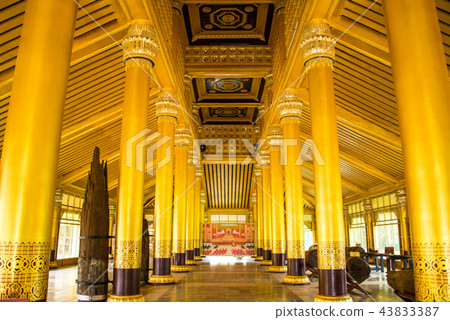 Kambawzathardi Golden Palace in Bago, Myanmar Kambawzathardi Golden Palace in Bago, Myanmar 43833387