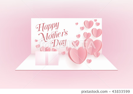 Happy Mother's Day greeting card. Happy Mother's Day greeting card. 43833599