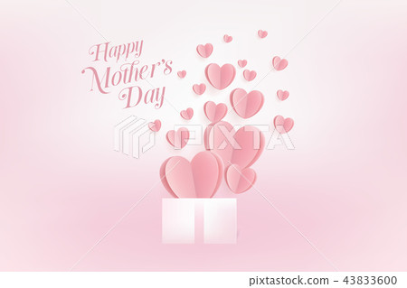 Happy Mother's Day greeting card. 43833600
