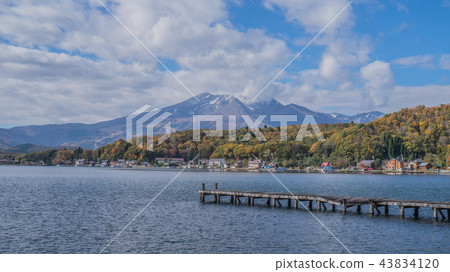 Landscape of Myoko and Lake Nojiri in autumn 43834120