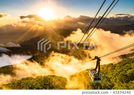 《Nagano Prefecture》Ryuo Mountain Park/Sea of clouds at sunset 《Nagano Prefecture》Ryuo Mountain Park/Sea of clouds at sunset 43834240