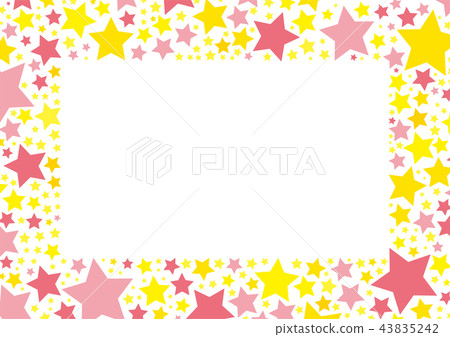 Star frame square pink 43835242