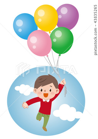 氣球和男孩 43835265