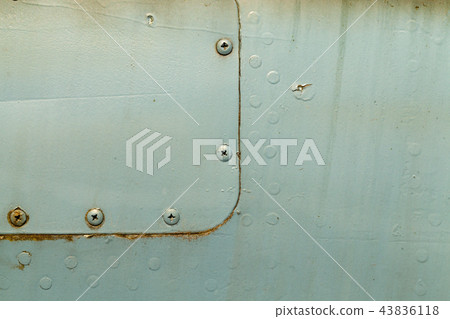 old green metal construction old green metal construction 43836118