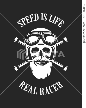 retro emblem motorcyclist retro emblem motorcyclist 43836832