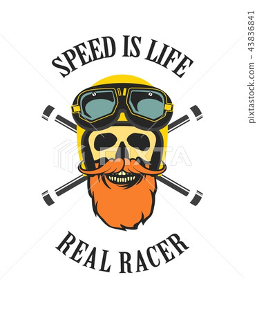 retro emblem motorcyclist retro emblem motorcyclist 43836841