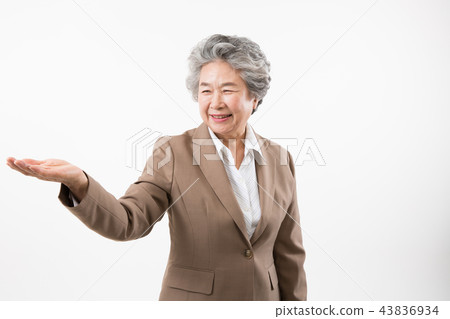 Senior woman, senior citizen, portrait action Senior woman, senior citizen, portrait action 43836934