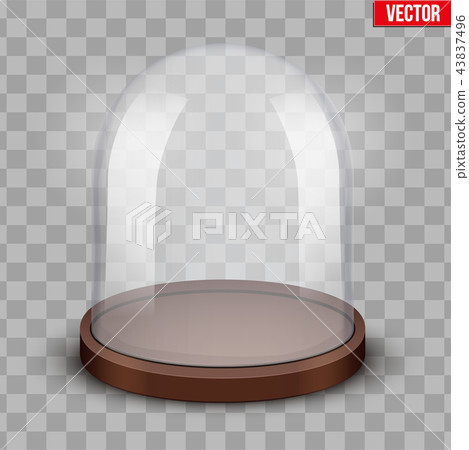 Glass dome on transparent background Glass dome on transparent background 43837496