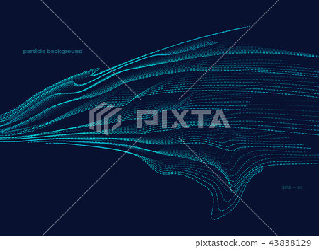 particle dotted line background particle dotted line background 43838129