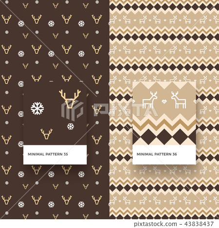 Traditional Merry Christmas Seamless Patterns Traditional Merry Christmas Seamless Patterns 43838437