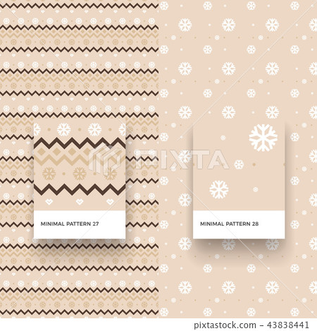 Traditional Merry Christmas Seamless Patterns 43838441