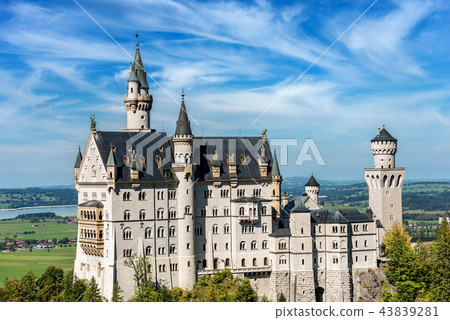 Neuschwanstein Castle Germany Landmark in Bavaria Neuschwanstein Castle Germany Landmark in Bavaria 43839281