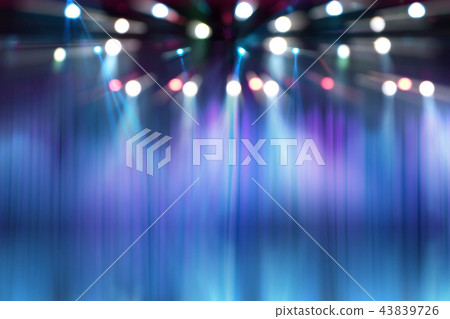 blurred lights on stage of concert lighting 43839726