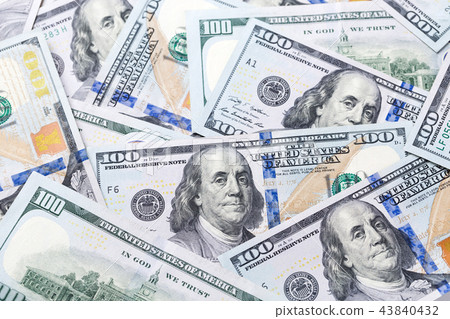 Dollar banknotes background Dollar banknotes background 43840432